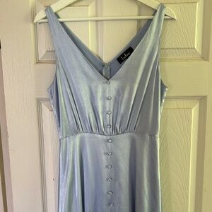 Lulu's Sky Blue Maxi Gown